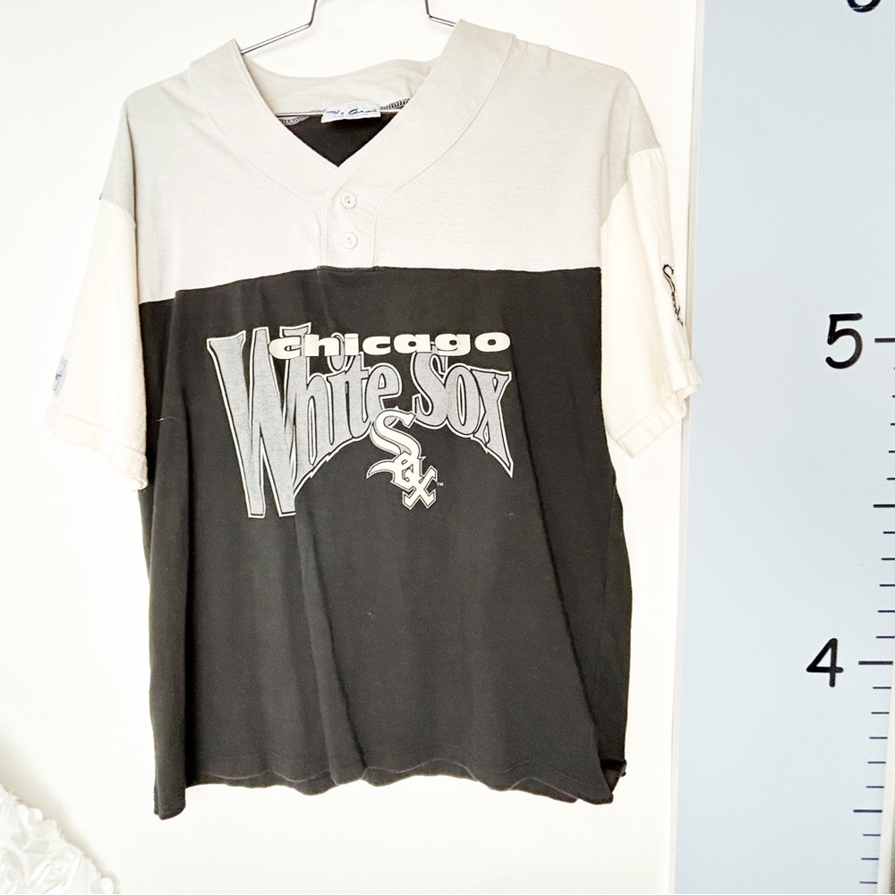 The Game Black White‎ Gray Chicago White Sox Henley Shirt Large